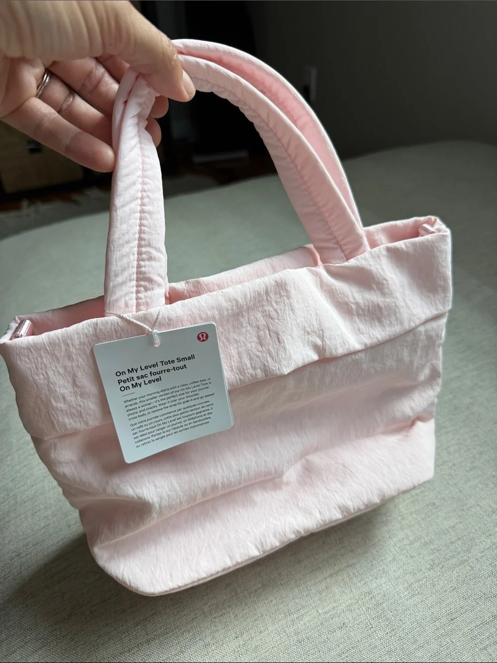 lululemon Pink Pearl On My Level Tote Small 5L Crossbody